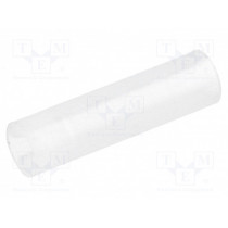 FIX-LEDS-15; Spacer sleeve; LED; Øout: 4mm; ØLED: 3mm; L: 15mm; natural; UL94V-2; FIX&FASTEN
