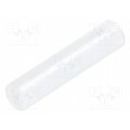 FIX-LEDS-18; Spacer sleeve; LED; Øout: 4mm; ØLED: 3mm; L: 18mm; natural; UL94V-2; FIX&FASTEN