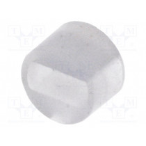 FIX-LEDS-2.5; Spacer sleeve; LED; Øout: 4mm; ØLED: 3mm; L: 2.5mm; natural; UL94V-2; FIX&FASTEN