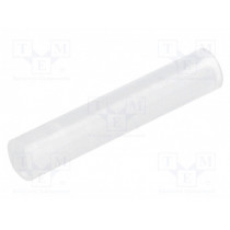 FIX-LEDS-21; Spacer sleeve; LED; Øout: 4mm; ØLED: 3mm; L: 21mm; natural; UL94V-2; FIX&FASTEN