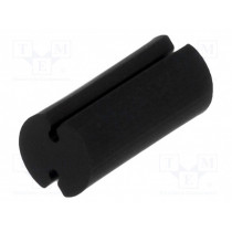 FIX-LEDT-11; Spacer sleeve; LED; Øout: 5mm; ØLED: 5mm; L: 11mm; black; UL94V-2; FIX&FASTEN