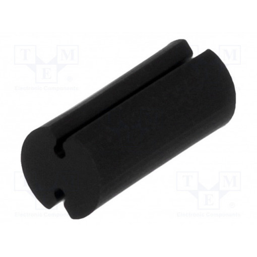 FIX-LEDT-11; Spacer sleeve; LED; Øout: 5mm; ØLED: 5mm; L: 11mm; black; UL94V-2; FIX&FASTEN