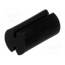 FIX-LEDT-9; Spacer sleeve; LED; Øout: 5mm; ØLED: 5mm; L: 9mm; black; UL94V-2; FIX&FASTEN