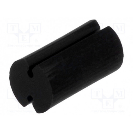 FIX-LEDT-9; Spacer sleeve; LED; Øout: 5mm; ØLED: 5mm; L: 9mm; black; UL94V-2; FIX&FASTEN