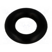 ; O-ring gasket; NBR; Thk: 2mm; Øint: 4mm; black; FIX&FASTEN