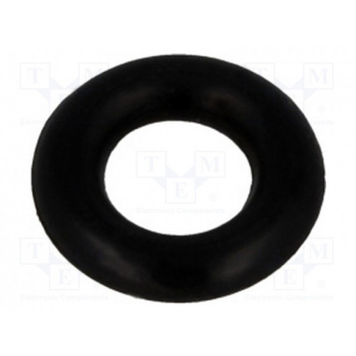 ; O-ring gasket; NBR; Thk: 2mm; Øint: 4mm; black; FIX&FASTEN