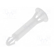 ; Assembly stud; polyamide; L: 20mm; snap fastener; Colour: natural; FIX&FASTEN