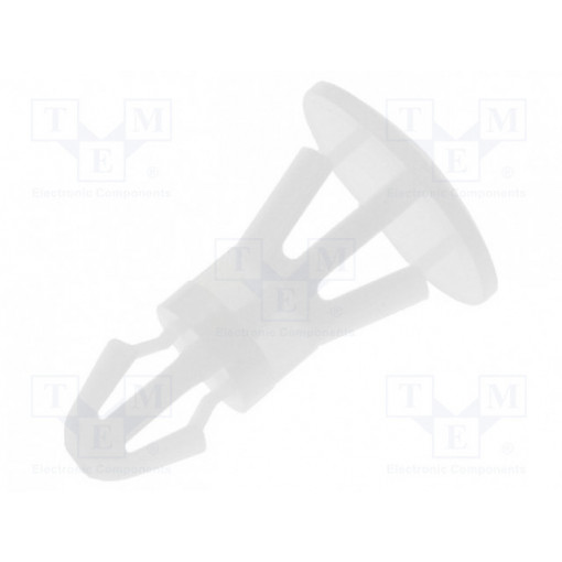 ; Assembly stud; polyamide; L: 8mm; snap fastener; Colour: natural; FIX&FASTEN