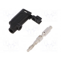 FK 20 S NI/2.5/SW; Plug; 4mm banana; 32A; 70VDC; Max.wire diam: 4mm; 3mΩ; SCHÜTZINGER