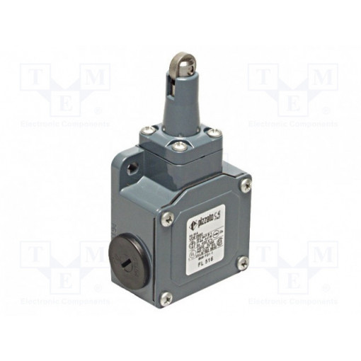 FL 516; Limit switch; steel roller Ø13mm; NO + NC; 10A; max.500VAC; IP67; PIZZATO ELETTRICA