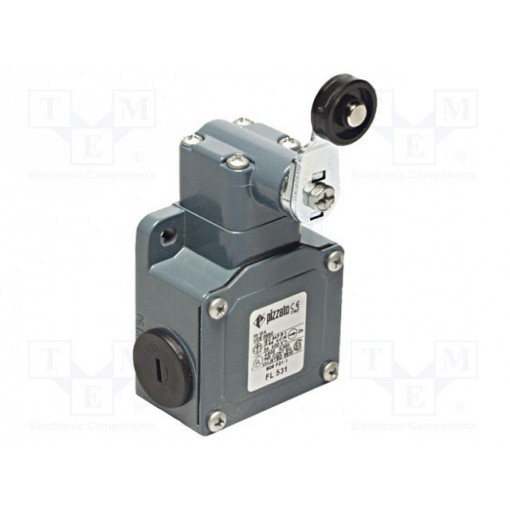 FL 531; Limit switch; lever R 40mm, plastic roller Ø20mm; NO + NC; 10A; PIZZATO ELETTRICA