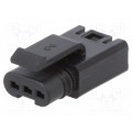 FLH-S31-00; Plug; Connector: wire-wire; FLH; PIN: 3; female; Type: w/o contacts; AMPHENOL