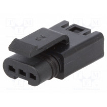 FLH-S31-00; Plug; Connector: wire-wire; FLH; PIN: 3; female; Type: w/o contacts; AMPHENOL