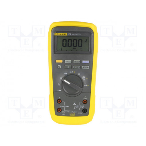 FLUKE 27-II; Digital multimeter; LCD (6000),with a backlit; Resol: 0.1°C; FLUKE