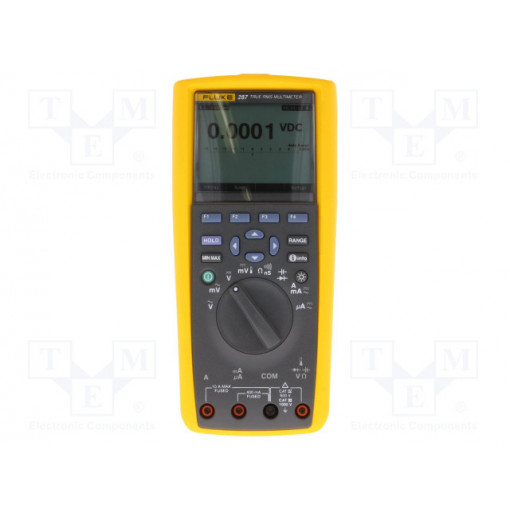 FLUKE 287; Digital multimeter; Bargraph: 51segm; Temp: -200÷1350°C; 0.01÷50S; FLUKE