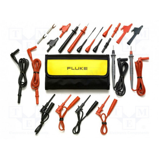 FLUKE TL81A; Test acces: kit; 300V; Wire insul.mat: silicone; red and black; FLUKE FLUKE TL81A; Test acces: kit; 300V; Wire insul.mat: silicone; red and black; FLUKE
