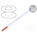 FLRYW-B0.50-WH; Wire; FLRYW-B; stranded; Cu; 0.5mm2; PVC; white; 60V; 100m; Class: 5; BQ CABLE