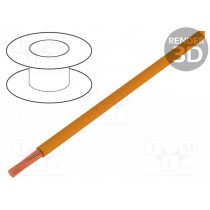 FLRYW-B0.75-OR; Wire; FLRYW-B; stranded; Cu; 0.75mm2; PVC; orange; 60V; 100m; Class: 5; BQ CABLE