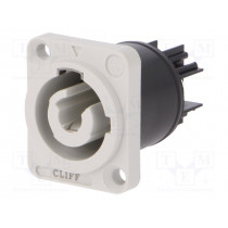 FM12315; Connector: circular; female; CLIFFCON-P; 20A; 250VAC; Colour: grey; CLIFF
