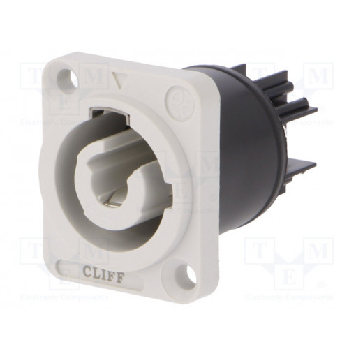 FM12315; Connector: circular; female; CLIFFCON-P; 20A; 250VAC; Colour: grey; CLIFF