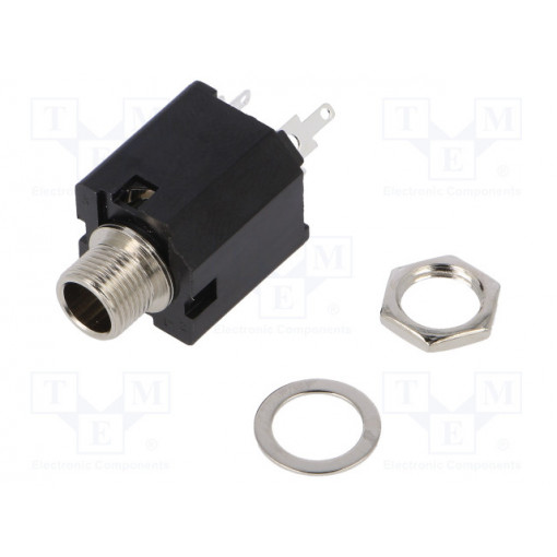 J/SKT S1VS/SSS; Socket; Jack 6,35mm; female; stereo; straight; for panel mounting; CLIFF