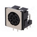 FM6728; Socket; DIN; female; shielded; PIN: 8; Layout: 270°; angled 90°; THT; CLIFF FM6728; Socket; DIN; female; shielded; PIN: 8; Layout: 270°; angled 90°; THT; CLIFF