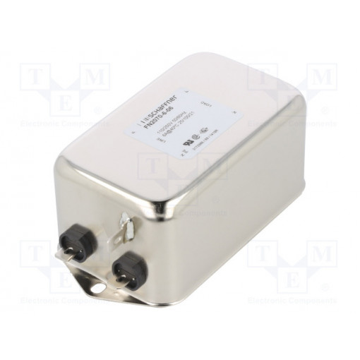 FN2070-6-06; Filter: anti-interference; one-phase; 250VAC; Cx: 1uF; Cy: 4.7nF; SCHAFFNER