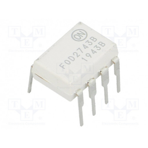 FOD2743B; Optocoupler; THT; Channels: 1; Out: transistor; Uinsul: 5kV; Uce: 70V; ON SEMICONDUCTOR (FAIRCHILD)