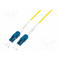 FP0UB00; Fiber patch cord; OS2; both sides,LC/UPC; 0.5m; LSZH; yellow; LOGILINK