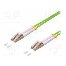 FP5LC00; Fiber patch cord; OM5; both sides,LC/UPC; 0.5m; LSZH; green; LOGILINK