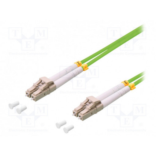 FP5LC07; Fiber patch cord; OM5; both sides,LC/UPC; 7.5m; LSZH; green; LOGILINK