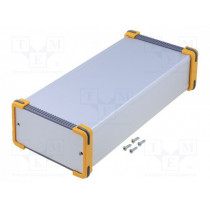 FR 105 52 220 ME; Enclosure: with panel; FR; X: 116mm; Y: 220mm; Z: 63.5mm; aluminium; FISCHER ELEKTRONIK