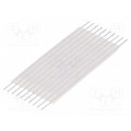 1437130-4; Connector: jumper cable; Cable ph: 1.27mm; L: 25.4mm; straight; TE Connectivity 1437130-4; Connector: jumper cable; Cable ph: 1.27mm; L: 25.4mm; straight; TE Connectivity