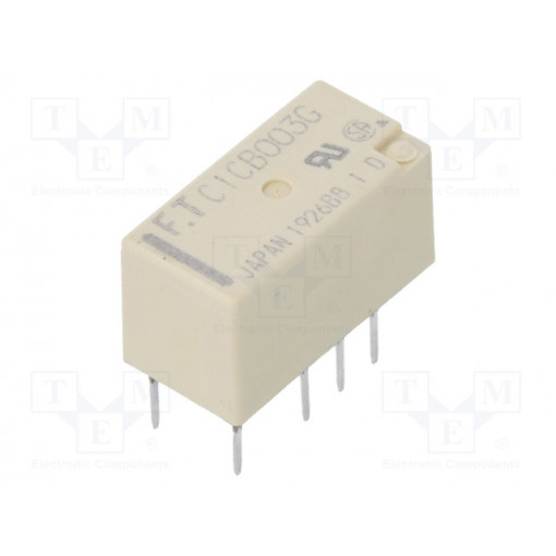 FTR-C1CB003G; Relay: electromagnetic; DPDT; Ucoil: 3VDC; 0.3A/125VAC; 1A/30VDC; FUJITSU