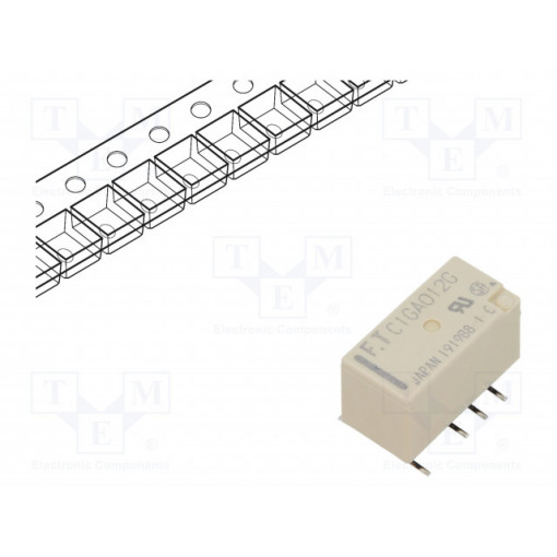 FTR-C1GA012G-B05; Relay: electromagnetic; DPDT; Ucoil: 12VDC; 0.3A/125VAC; 1A/30VDC; FUJITSU