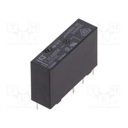 FTR-F3CA005E; Relay: electromagnetic; SPDT; Ucoil: 5VDC; 5A/250VAC; 5A/30VDC; 5A; FUJITSU