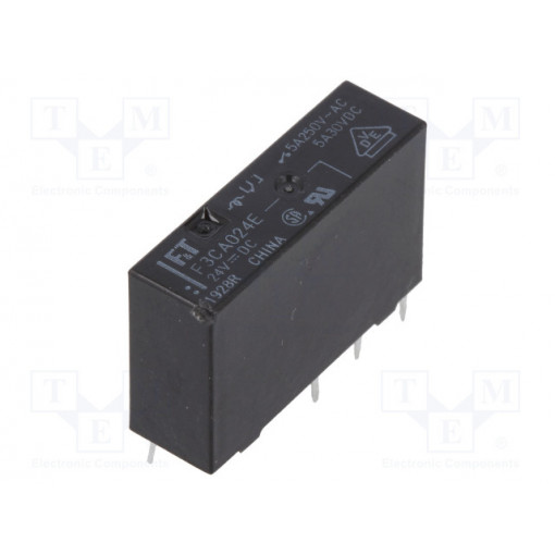FTR-F3CA024E; Relay: electromagnetic; SPDT; Ucoil: 24VDC; 5A/250VAC; 5A/30VDC; 5A; FUJITSU