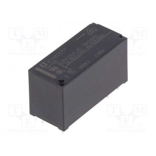 FTR-K1AK005T; Relay: electromagnetic; SPST-NO; Ucoil: 5VDC; 16A/250VAC; 16A; FUJITSU