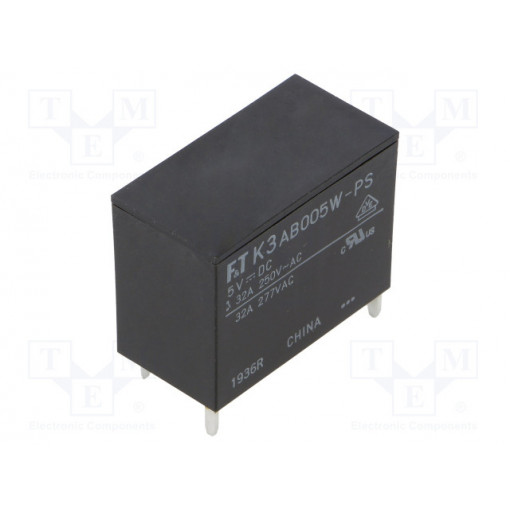 FTR-K3AB005W-PS; Relay: electromagnetic; SPST-NO; Ucoil: 5VDC; 32A; Mounting: PCB; FUJITSU