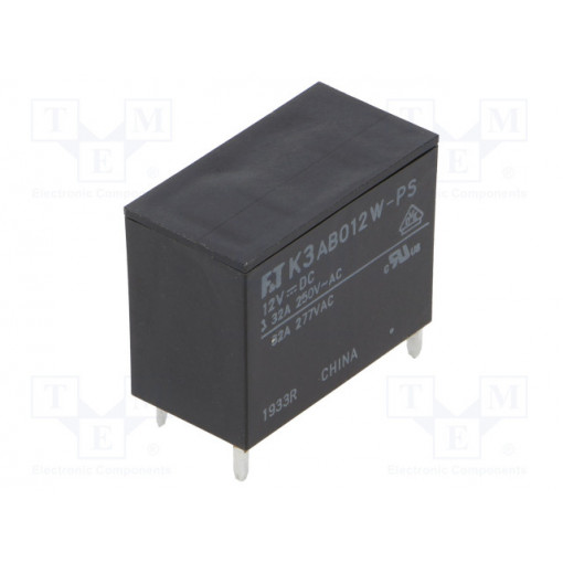 FTR-K3AB012W-PS; Relay: electromagnetic; SPST-NO; Ucoil: 12VDC; 32A; Mounting: PCB; FUJITSU