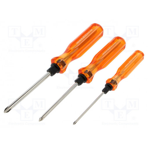 DK-50; Kit: screwdrivers; Pcs: 3; Phillips,slot; ENGINEER DK-50; Kit: screwdrivers; Pcs: 3; Phillips,slot; ENGINEER