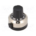 G-Z22; Precise knob; with counting dial; Shaft d: 6.35mm; 25x22x24mm; SR PASSIVES