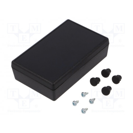 G1200B; Enclosure: multipurpose; X: 57mm; Y: 92mm; Z: 25mm; ABS; black; UL94HB; GAINTA
