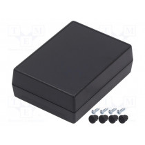 G1202B; Enclosure: multipurpose; X: 82mm; Y: 111mm; Z: 38mm; ABS; black; GAINTA