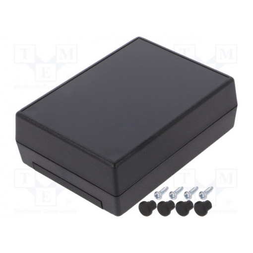 G1202B(BC); Enclosure: multipurpose; X: 82mm; Y: 111mm; Z: 38mm; ABS; black; GAINTA