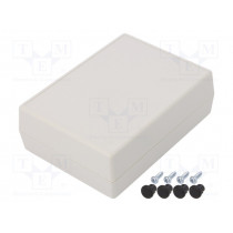 G1202G; Enclosure: multipurpose; X: 82mm; Y: 111mm; Z: 38mm; ABS; light grey; GAINTA