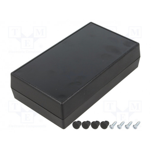 G1204B; Enclosure: multipurpose; X: 82mm; Y: 142mm; Z: 38mm; ABS; black; GAINTA