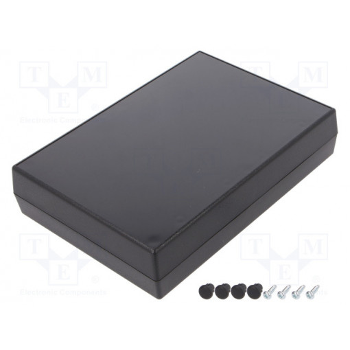 G1208B; Enclosure: multipurpose; X: 123mm; Y: 174mm; Z: 38mm; ABS; black; GAINTA