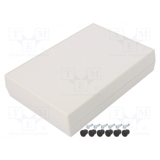 G1208G; Enclosure: multipurpose; X: 123mm; Y: 174mm; Z: 38mm; ABS; light grey; GAINTA