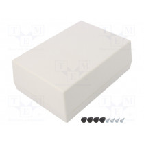 G1213G; Enclosure: multipurpose; X: 123mm; Y: 174mm; Z: 63mm; ABS; light grey; GAINTA